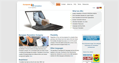 Desktop Screenshot of eurotranslationco.com