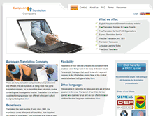Tablet Screenshot of eurotranslationco.com